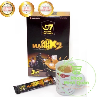 Cà Phê Sữa Hòa Tan G7 X2 Gu Mạnh 3in1 Hộp 12 Gói 25gr _ Trung Nguyên