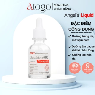 Serum Dưỡng Trắng Da, Cấp Ẩm Da Angel's Liquid Glutathione 700mg + 5% HA 7Day Whitening Program 30ml