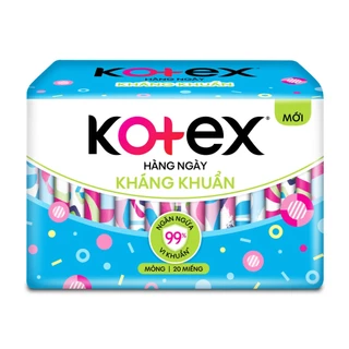 ( mẫu mới - xanh dương) Băng vệ sinh kotex hàng ngày (20-40 miếng)