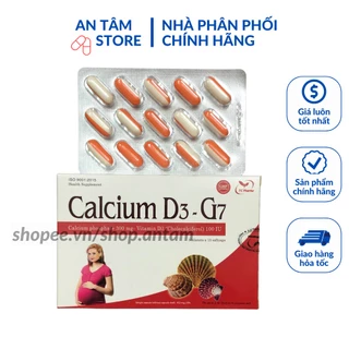 Viên uống Calcium D3 G7 bổ sung canxi, sắt, kẽm, magie cho mẹ bầu, cung cấp vitamin cho cơ thể