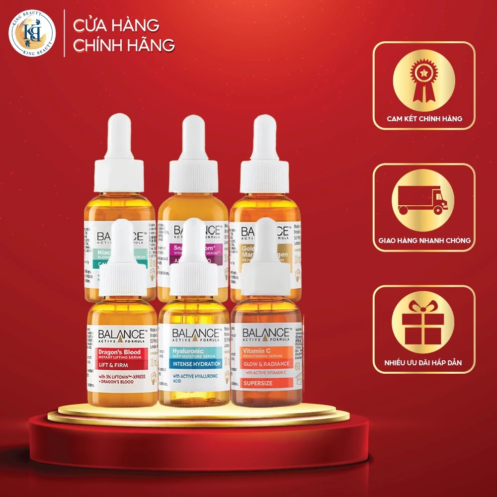 Serum Cấp Ẩm, Chống Lão Hóa, Dưỡng Trắng, Phục Hồi Da Balance 30ml