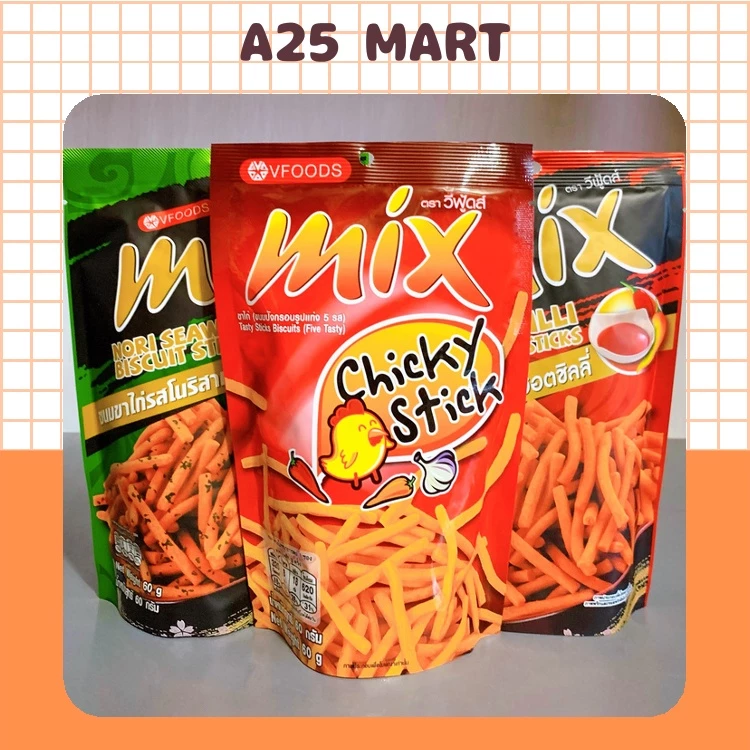 Snack Bim Bim Que Mix Vfoods Thái Lan Gói 60g