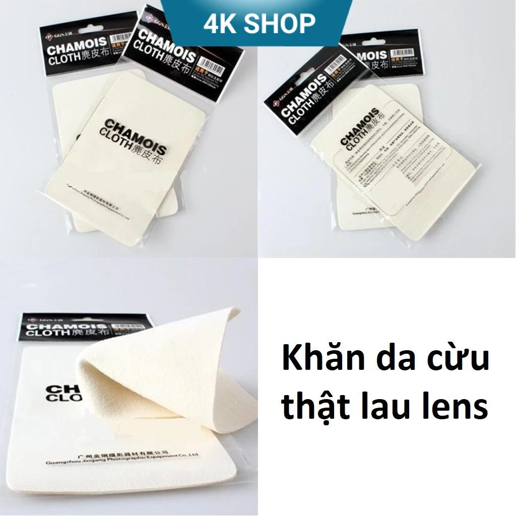 Khăn da cừu trắng lau lens ống kính máy ảnh vệ sinh màn hình điện thoại vải lau kính laptop khăn mịn lau kính