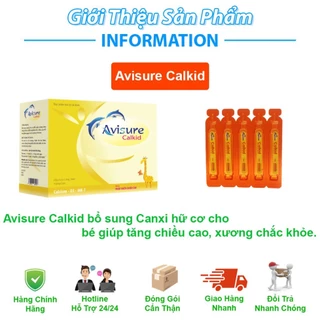 Avisure Calkid - Canxi nano, viên uống bổ sung canxi, giúp xương răng chắc khỏe, phát triển chiều cao cho trẻ -Chính Hãn