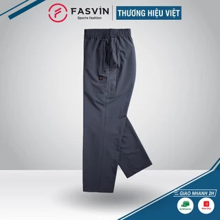 Quần Gió Dài Nam BIG SIZE FASVIN DC22176.HN từ 78Kg đến 100Kg Ống Suông Vải Đẹp Hàng Nhà Máy