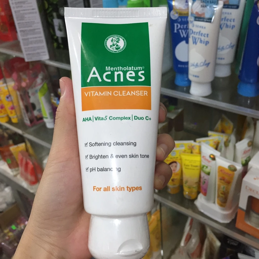 Acnes Vitamin Cleanser - Kem rửa mặt Vitamin 50g, 100g