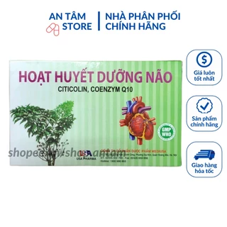 Hoạt huyết dưỡng não giảm đau đầu chóng mặt tăng cường trí nhớ giúp ăn ngon ngủ tốt hộp 100 viên