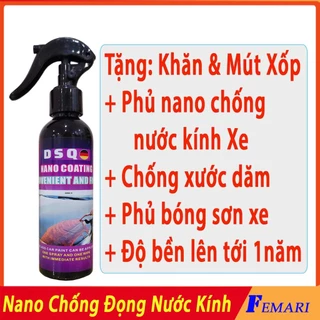 [ Chính Hãng ] Chai xịt phủ nano kính ô tô - Phủ nano chống đọng nước kính oto - Phủ Ceramic Kính