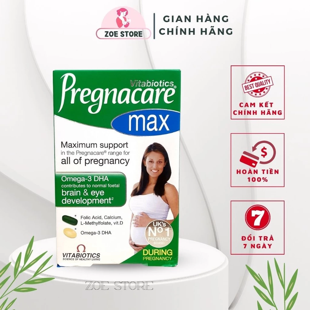 Vitamin Bầu Pregnacare max của Anh (84 viên)