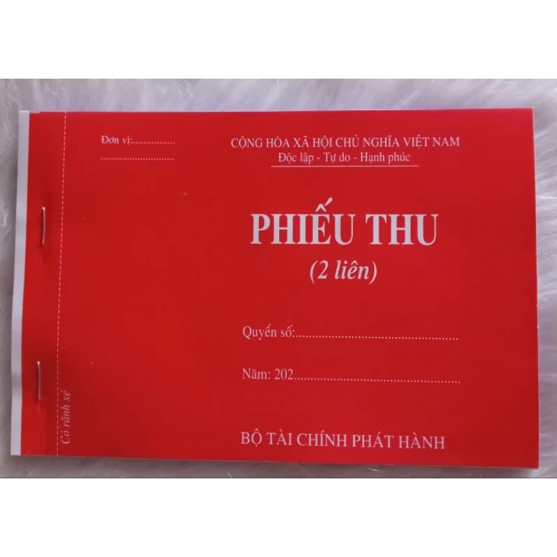 Phiếu Thu - Chi A5 2 liên 60 tờ.