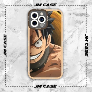 Ốp lưng iphone samsung xiaomi oppo cạnh vuông JMCase Luffy Anime One Piece Manga Gear 5