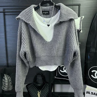 Áo Sweater Dáng Rộng Phong Cách Thời Trang Mùa Thu Mới 2022