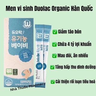 [Chính Hãng] Men vi sinh Duolac Organic Hàn Quốc giúp bé ăn ngon, tiêu hóa tốt Date mới nhất