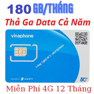 SIM VINA 4G VD149 Miễn Phí Data 4GB 1 Ngày , Nghe Gọi Trọn Gói 1 Năm Không Nạp Tiền