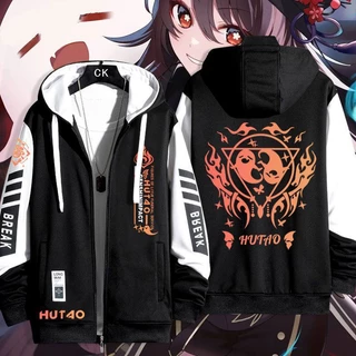 Hutao| Genshin impact áo khoác hoodie Hutao quần áo ấn tượng unisex áo len áo khoác thu đông MYHOAB