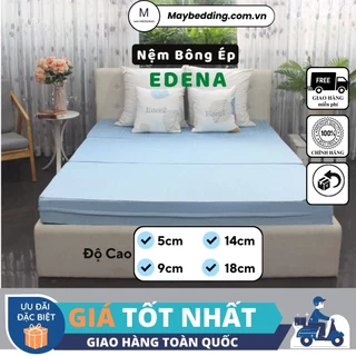 Nệm Bông Ép, Nệm Gấp 3 EDENA - Cao Cấp, Chính Hãng