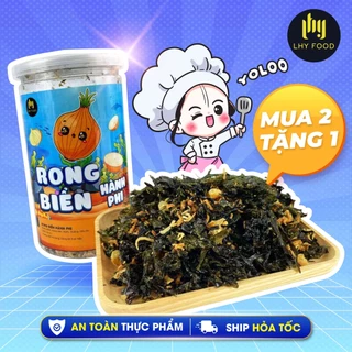 Rong biển hành phi 150g LhyFood đồ ăn vặt Hà Nội vừa ngon vừa rẻ - Có Quà tặng