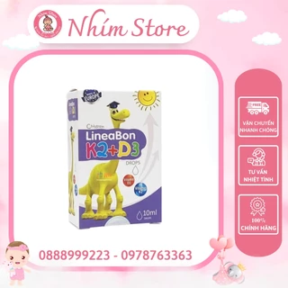 Lineabon D3K2 Vitamin TẶNG Thìa inox uống thuốc cho bé