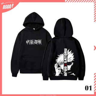 Áo Hoodie Nỉ Anime Jujutsu Kaisen- Jujutsu kaisen Gojo Satoru Nobara Yuji Megumi, Áo Nỉ Dày Dặn Phong Cách Trẻ Trung