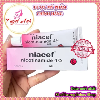 Niacef 4% - Gel dưỡng giảm mụn làm trắng, kiểm soát dầu