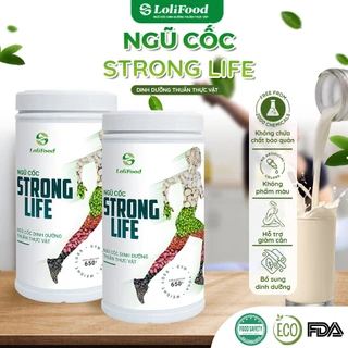 Bột Ngũ Cốc Ăn Kiêng ngũ cốc dinh dưỡng Lolifood Stronglife 650g HSD 12 tháng