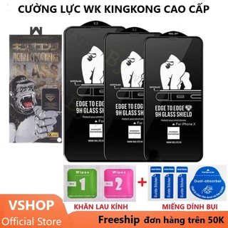 Kính cường lực KingKong iPhone 15ProMax/14ProMax/13 ProMax/12ProMax/11ProMax/Xsmax/XR/7/8Plus Full màn cao cấp cực mượt