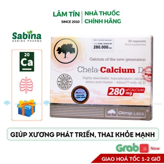 ✅(Chính Hãng)  Chela-CalciumD3 Bổ sung Canxi cho bà bầu vitamin D3, xương chắc khỏe (hộp 30v)