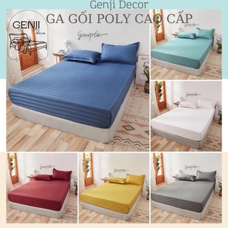 Bộ ga giường 3 món cao cấp chuẩn khách sạn Satin 3F cao cấp, bộ chăn ga nhập khẩu kích thước đầy đủ