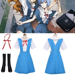 Anime GK-O Ayanami Rei Asuka Langley Sohryu School uniform Cosplay Costume