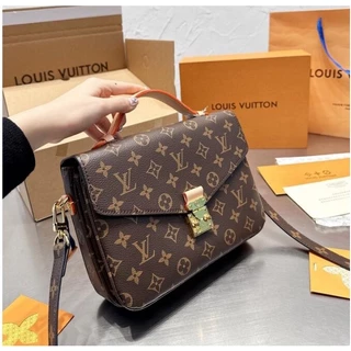 L * * * * * * Túi đeo vai nữ da Vvuitton Luis Monogram Express