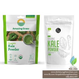 Bột Cải Xoăn Hữu Cơ Amazing Grass Organic Kale Powder, 150g & Diet Food Kale Powder 100g