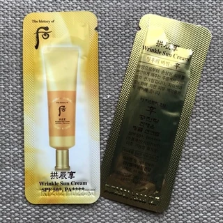 siêu sale - 10 gói Kem chống nắng Hoàng cung Whoo Jin Hea Yoon Wrinkle Sun Cream SPF 50++++