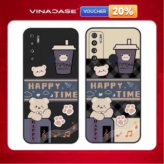 Ốp lưng Vina Case Vsmart Joy 3/Joy 4/Star 3/Aris/....dẻo đen in hình Happy Time