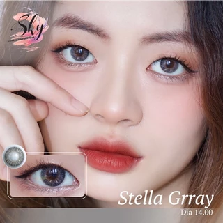 Kính áp tròng Sky Lens -Stella Gray 0-6 Độ-Made in Korea Chính Hãng Dia14.00