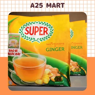 Trà Gừng Hòa Tan Super Ginger Tea Gói 400g (20 Gói x 20g)
