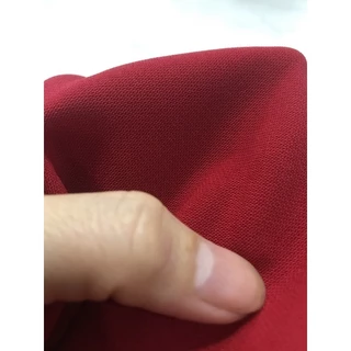 Vải cotton lụa Hàn màu đỏ đô dày mềm mại co giãn nhẹ (khổ 1m5)may đầm váy,Blazer, Quần Tây nữ