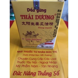 dầu gừng thái dương