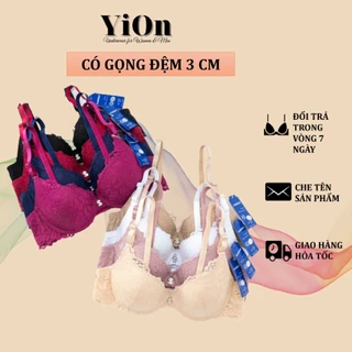 Áo ngực ren nữ Coolakiss mút vừa có gọng nhựa nâng ngực YiOn Underwear AR02