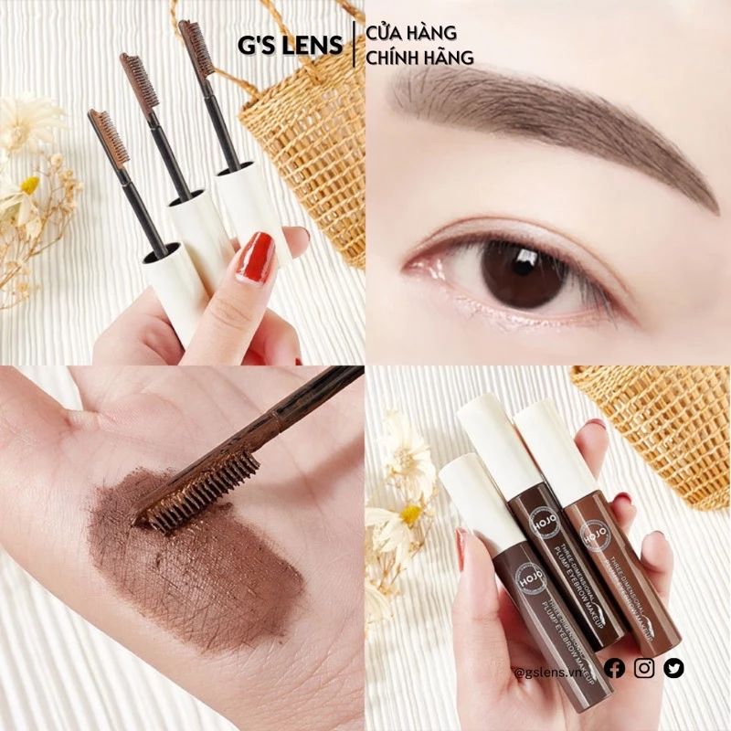 Mascara Đổi Màu Lông Mày Tạm Thời Chống Nước Hojo - G’S LENS