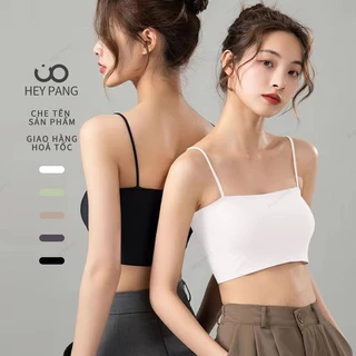 Áo hai dây nữ croptop có mút ngực dành cho cả bigsize siêu dãn trẻ trung HEYPANG VN012