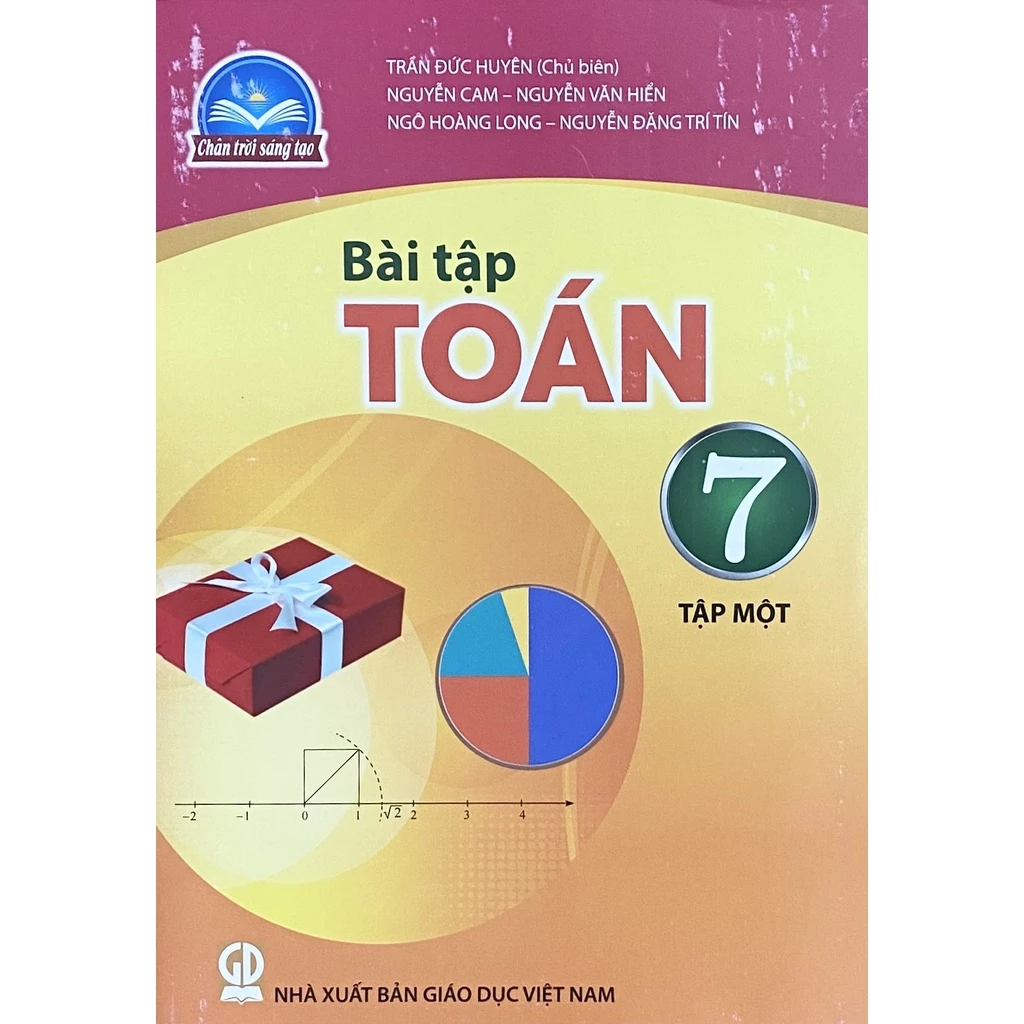 Sách - Bài tập Toán 7 tập 1 - Chân Trời Sáng Tạo - Bán kèm bao sách và bút chì 2B