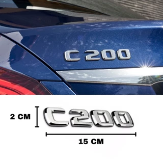 Tem Logo Chữ C200 Dán Đuôi Xe Ô Tô Mercedes