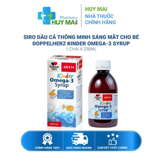 Siro dầu cá thông minh sáng mắt cho bé Doppelherz Kinder Omega-3 Syrup Chai 250ml