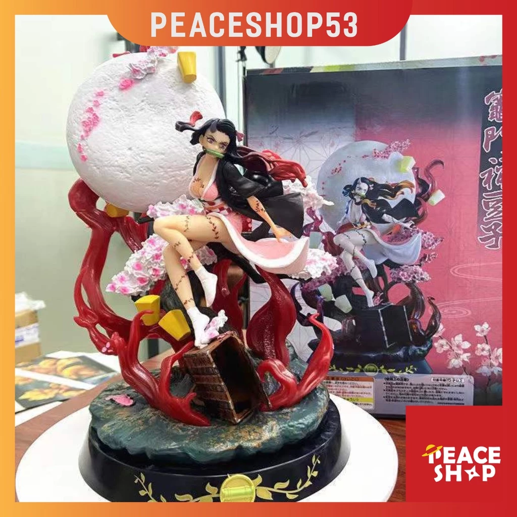 Mô hình Nezuko Kimetsu No Yaiba - 32cm - Có hộp - Thanh gươm diệt quỷ figure anime manga decor trang trí bàn học phòng