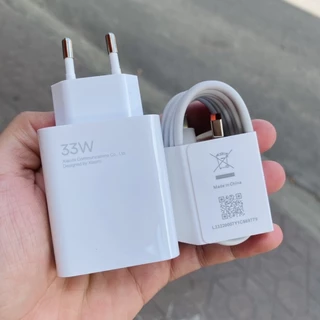 Bộ sạc xiaomi 33w Hỗ trợ tất cả các dòng điện thoại có công nghệ sạc nhanh,Bảo hành 12 tháng lỗi 1 đổi 1