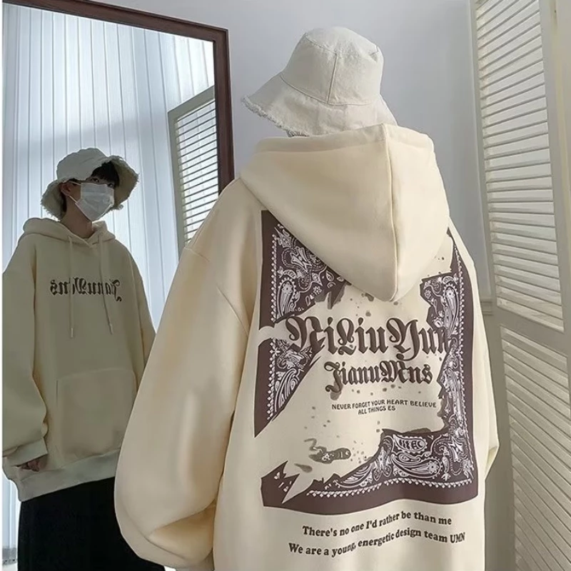 Áo Hoodie Dài Tay In Chữ Phong Cách Hàn Quốc Cá Tính Dành Cho Nam Và Nữ