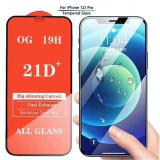 Kính Cường Lực 21D Bảo Vệ Toàn Màn Hình Cho iPhone 14 13 12 11 Pro Max Mini X XR XS Max 8 7 6 6s Plus SE