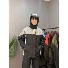 [Mã BOAM2L giảm 50k] Mẫu mới ngang 2025 Bộ Áo Mưa 2 lớp kiêm áo gió GoreTex thời trang chống gió lạnh chống thấm