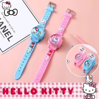 Đồng Hồ Đeo Tay Có Nắp Đậy Hình Hello Kitty / Người Nhện / Paw Patrol Dễ Thương Cho Bé Trai / Gái