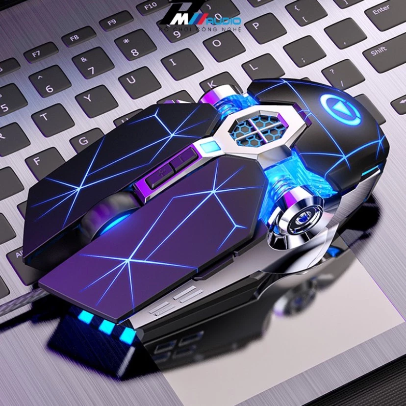 Chuột Máy Tính Laptop Không Âm Thanh Gaming Có Dây  G3os LED Tự Động Đổi Màu DPI 3200 3 Màu Trắng,Hồng Bảo Hành 12 Tháng